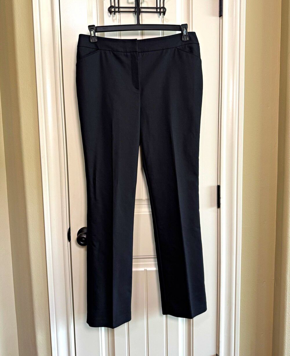 Chico’s So Slimming Grace Black Straight Leg Dress Pants Size 1.5 US 10 Regular